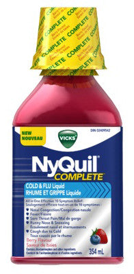 NYQUIL COMPLETE COLD & FLU BERRY 354ML - Queensborough Community Pharmacy