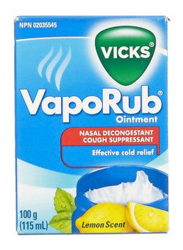 VICKS VAPORUB LEMON 115ML - Queensborough Community Pharmacy
