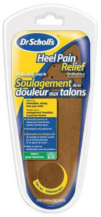 SCHOLL HEEL PAIN RELIEF MEN 1PR - Queensborough Community Pharmacy