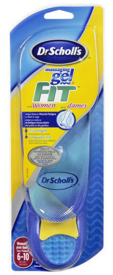 SCHOLL MASSAGING GEL FIT WOMEN'S 1'S - Queensborough Community Pharmacy