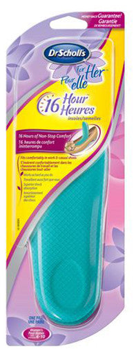 SCHOLL FOR HER 16-HOUR INSOLES 1PR - Queensborough Community Pharmacy