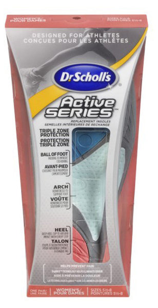 SCHOLL ACTIVE SERIES INSOLE 5 1/2-8 - Queensborough Community Pharmacy