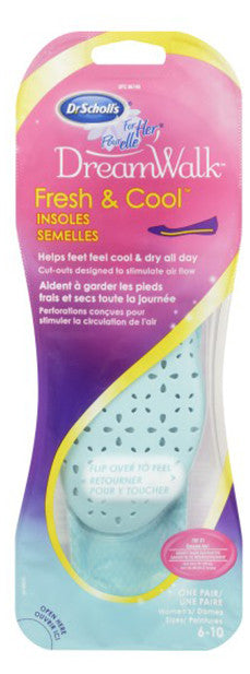 DR SCHOLL'S FOR HER FRESH & COOL INSOLES 1'S - Queensborough Community Pharmacy