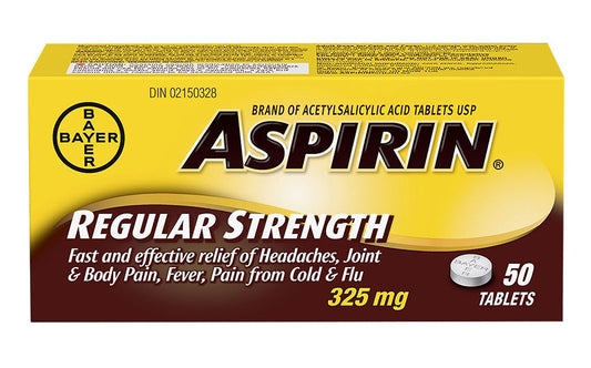 ASPIRIN TABS 50'S - Queensborough Community Pharmacy