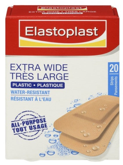 ELASTOPLAST EXTRA WIDE PLASTIC 20'S - Queensborough Community Pharmacy