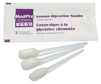 AMG SWABS LEMON GLYCERINE BX (118-436) 3/PK & 25PK/BX 75'S - Queensborough Community Pharmacy