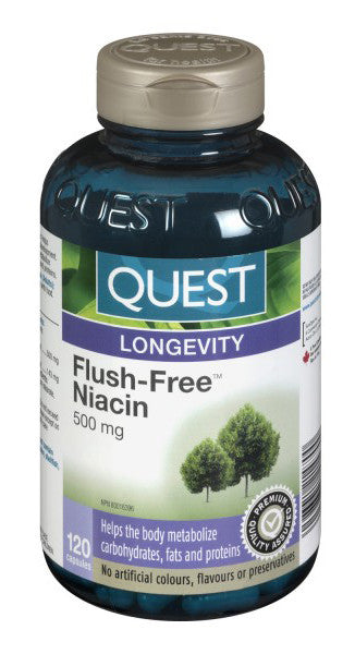 QUEST NIACIN FLUSH FREE 500MG 120'S - Queensborough Community Pharmacy