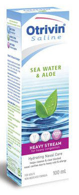 OTRIVIN SEA WATER & ALOE HEAVY 100ML - Queensborough Community Pharmacy