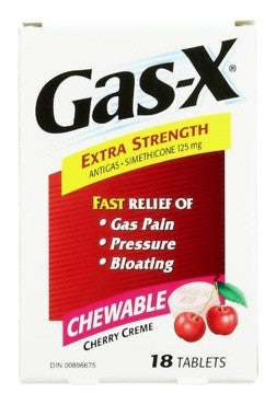 GAS-X TABS X-STR CHERRY 18'S - Queensborough Community Pharmacy