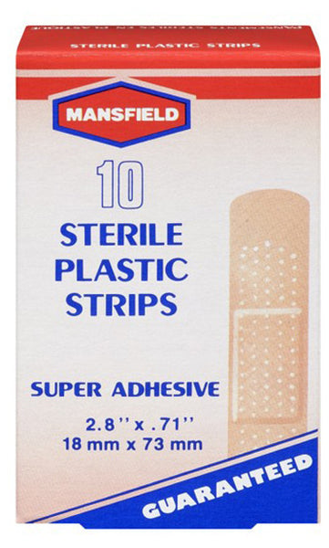 MANSFIELD PLASTIC STRIP BANDAGE 10'S - Queensborough Community Pharmacy