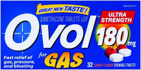 OVOL TABS CHEW ULTRA STR 180MG 32'S - Queensborough Community Pharmacy