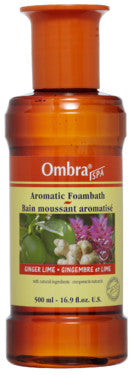 OMBRA FOAM BATH GINGER LIME EXTRACT500ML - Queensborough Community Pharmacy