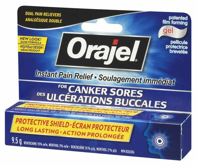 ORAJEL SORE MOUTH MEDICINE 9.5G - Queensborough Community Pharmacy
