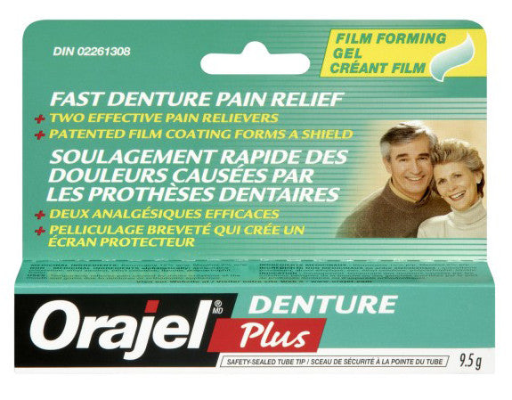 ORAJEL DENTURE PLUS 9.5G - Queensborough Community Pharmacy