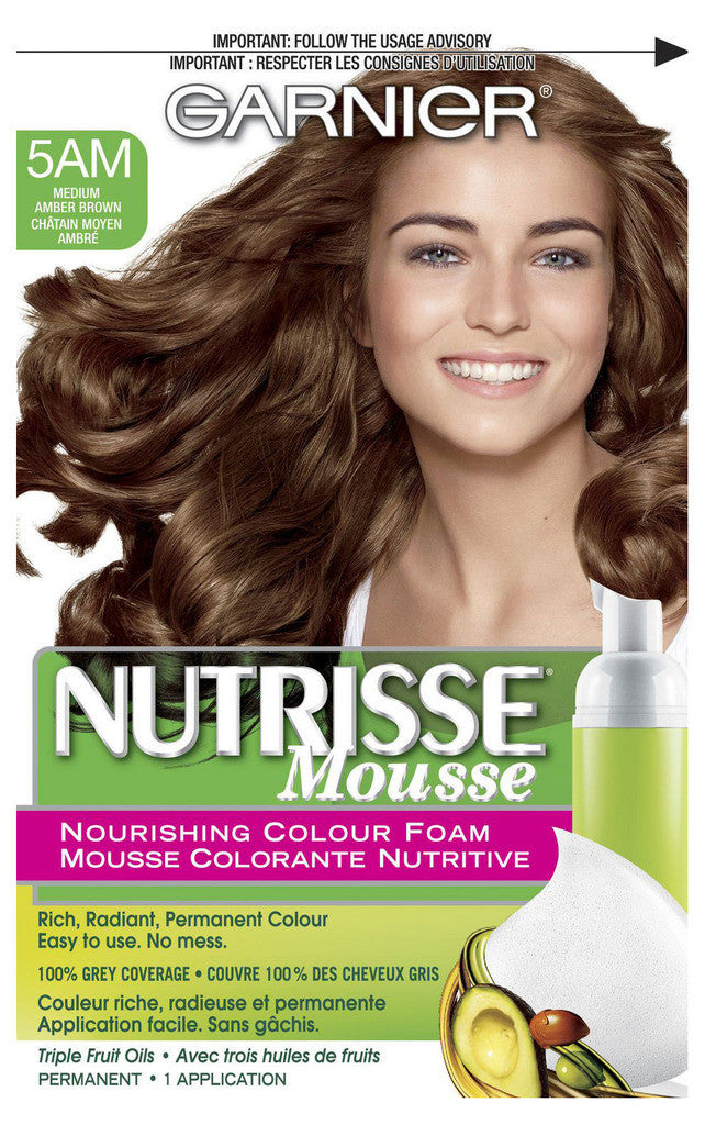 GARNIER NUTRISSE MOUSSE SHADE MEDIUM AMBER BROWN #5AM - Queensborough Community Pharmacy