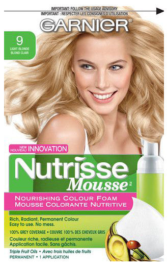GARNIER NUTRISSE MOUSSE SHADE LIGHTBLONDE #9 - Queensborough Community Pharmacy