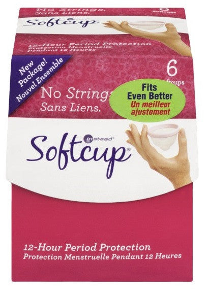 INSTEAD SOFT CUP - FEM HYGIENE 12HRFEM PROTECT ALT TO TAMP & PADS 6'S - Queensborough Community Pharmacy
