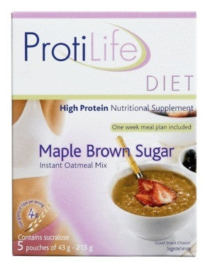 PROTILIFE MAPLE BROWN SUGAR OATMEAL5/43G - Queensborough Community Pharmacy