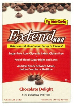 EXTEND BAR CHOCOLATE DELIGHT 4'S - Queensborough Community Pharmacy