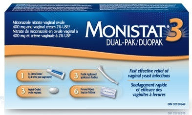 MONISTAT 3 DAY COMBO W/COOL WIPES 7G - Queensborough Community Pharmacy