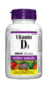 WEBBER VITAMIN D 1000IU TABS 100'S - Queensborough Community Pharmacy