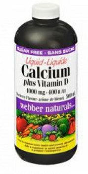 WEBBER CALCIUM WITH VIT D 500ML - Queensborough Community Pharmacy