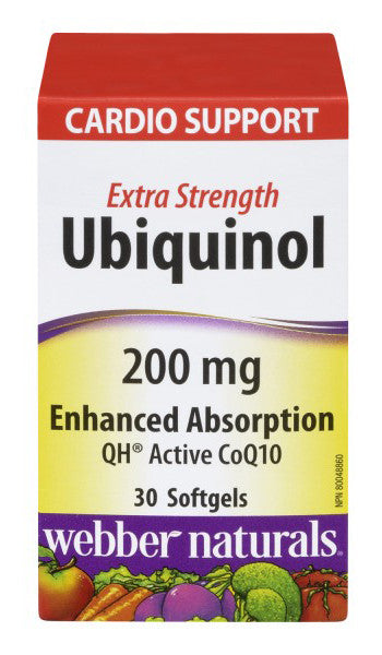 WEBBER UBIQUINOL 200MG SOFTGEL 30'S - Queensborough Community Pharmacy