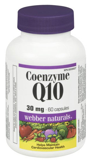 WEBBER COENZYME Q10 30MG 60'S - Queensborough Community Pharmacy