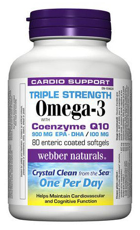 WEBBER TRIPLE OMEGA 3 COQ10 80'S - Queensborough Community Pharmacy