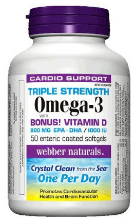 WEBBER TRIPLE OMEGA3+D SOFTGELS 50'S - Queensborough Community Pharmacy