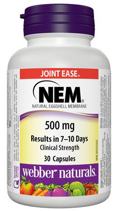 WEBBER NEM NATURAL EGG SHELL MEMBRANE 500MG 30'S - Queensborough Community Pharmacy