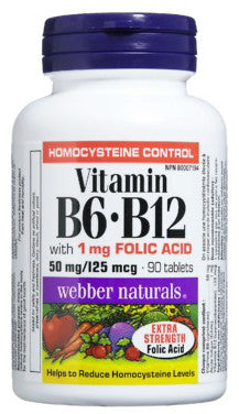 WEBBER VIT B6 B12 W/FOLIC ACID 90'S - Queensborough Community Pharmacy