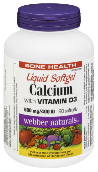 WEBBER CALCIUM+D LIQ SOFTGEL 90'S - Queensborough Community Pharmacy