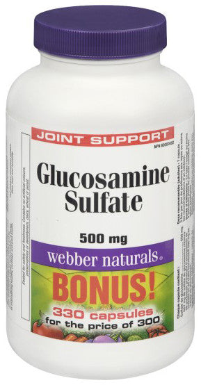 WEBBER GLUCOSAMINE 500MG 300+30'S - Queensborough Community Pharmacy