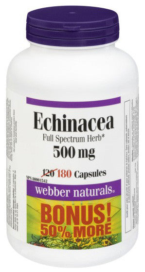 WEBBER ECHIN HERB 500MG 120+60'S - Queensborough Community Pharmacy
