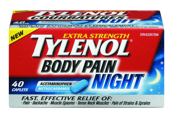 TYLENOL BODY PAIN NIGHT 40'S - Queensborough Community Pharmacy