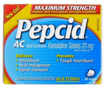 PEPCID AC MAXIMUM CAPLETS 50'S - Queensborough Community Pharmacy
