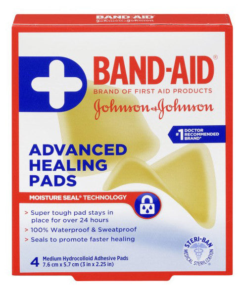 BAND-AID ADVANCED HEALING PADS 4'S - Queensborough Community Pharmacy