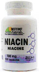 WESTCOAST NIACIN 500MG CAPS 100'S - Queensborough Community Pharmacy