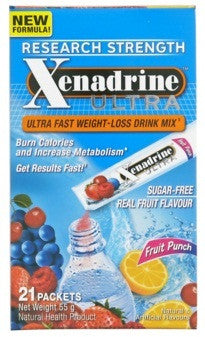 XENADRINE ULTRA DRINK MIX FRUIT PUNCH 21'S - Queensborough Community Pharmacy