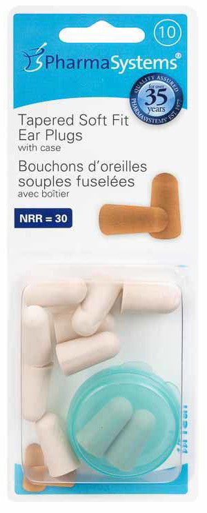 EAR PLUGS SOFT FIT TAN 10'S TAPERED PS844 - Queensborough Community Pharmacy