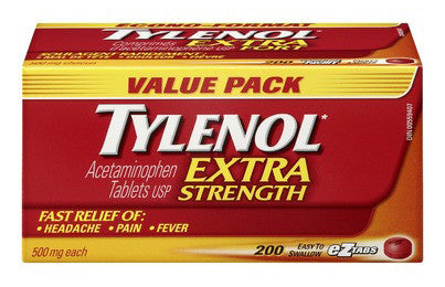 TYLENOL X-STR 500MG TABS 200'S - Queensborough Community Pharmacy