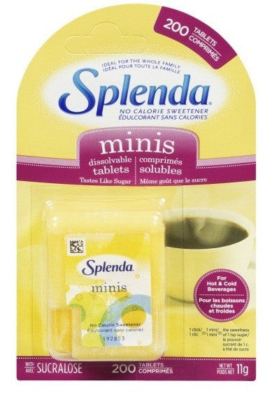 SPLENDA MINIS TAB 200'S - Queensborough Community Pharmacy