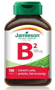 JAMIESON VIT B2 100MG 100'S - Queensborough Community Pharmacy