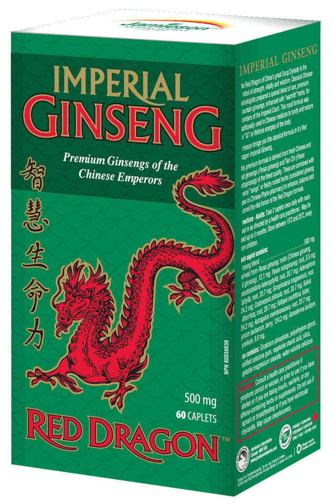 JAMIESON GINSENG RED DRAGON 500MG - Queensborough Community Pharmacy