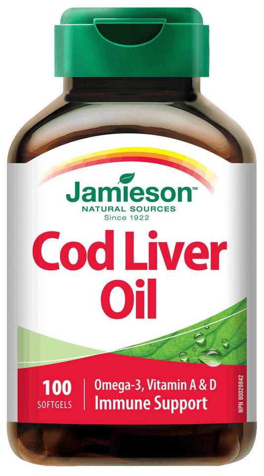JAMIESON COD LIVER OIL CAPS 100'S - Queensborough Community Pharmacy