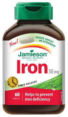 JAMIESON IRON T/R 50MG 60'S - Queensborough Community Pharmacy