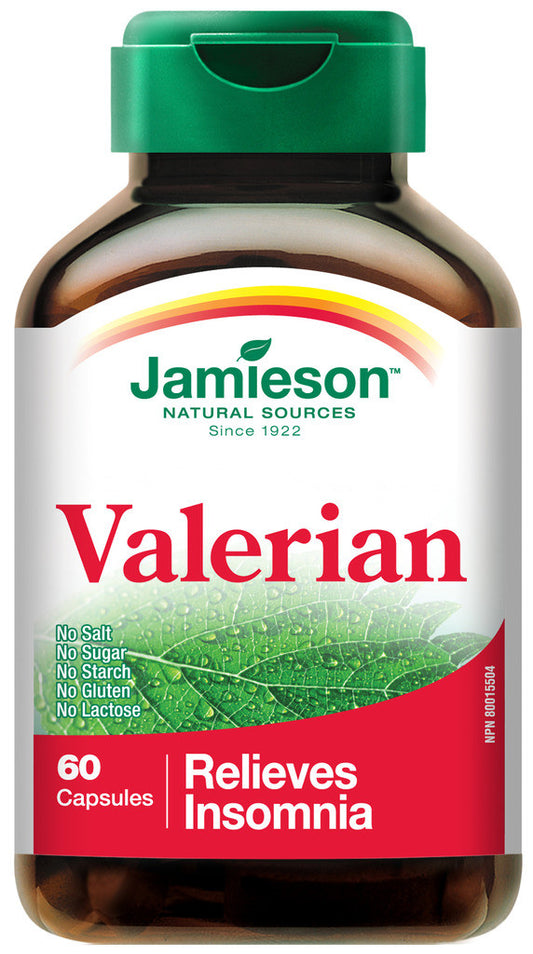 JAMIESON VALERIAN CAPS 400MG 60'S - Queensborough Community Pharmacy
