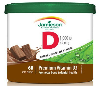 JAMIESON VIT D SOFT CHEWS 60'S - Queensborough Community Pharmacy