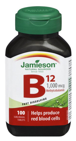 JAMIESON VIT B12 1000MCG 100'S - Queensborough Community Pharmacy